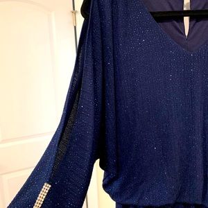 MSK navy blue dress